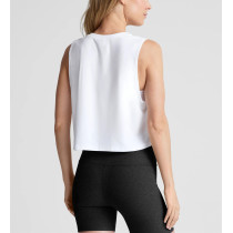 Light weight sleeveless crop top relaxed fit cotton tank