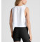 Light weight sleeveless crop top relaxed fit cotton tank