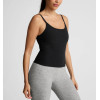Women's lower back sleeveless sports top with adjustable straps lightweight curvy tank top