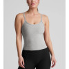 Women's lower back sleeveless sports top with adjustable straps lightweight curvy tank top