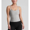 Women's lower back sleeveless sports top with adjustable straps lightweight curvy tank top