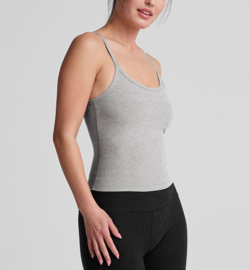 Women's lower back sleeveless sports top with adjustable straps lightweight curvy tank top