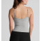 Women's lower back sleeveless sports top with adjustable straps lightweight curvy tank top