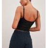 Women's lower back sleeveless sports top with adjustable straps lightweight curvy tank top