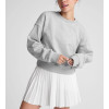 Women's crew neck relaxed fit cotton fleece sweatshirts