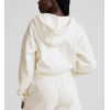 Women's relaxed fit cotton fleece zip up crop hoodies comfortable drop shoulder sweatshirts