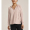 Women's light weight training hoodie with side slit relaxed fit moisture wicking long sleeve top