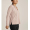 Women's light weight training hoodie with side slit relaxed fit moisture wicking long sleeve top