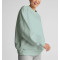 Women's crew neck oversized hip length sweatshirts drop shoulder cotton fleece pullovers