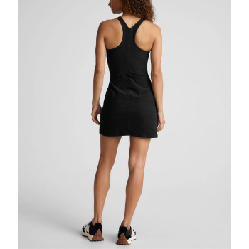 Women's high neck back racerback sports dress with paddings slim fit athletic tennis dress