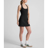 Women's basic style halter neck open back tennis dress flattering athletic dress