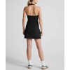 Women's basic style halter neck open back tennis dress flattering athletic dress