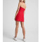 Women's basic style halter neck open back tennis dress flattering athletic dress
