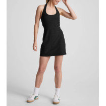 Women's basic style halter neck open back tennis dress flattering athletic dress
