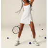 Women's square neck side slit tennis dress with built in shorts athletic fit tennis clothing
