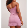 Women's scoop neck one piece sports dress with built in shorts adjustable strap mini length tennis clothing