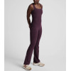 Women's wide strap square neck bootcut jumpsuits with removable padding