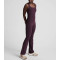 Women's wide strap square neck bootcut jumpsuits with removable padding