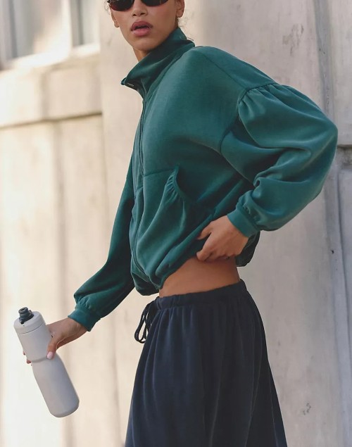 Womens V Neck Oversized Sweatshirts Casual Drop Shoulder Long Sleeve Pullover Tops