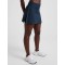 High waist piped A line sports skirts for women with built in shorts
