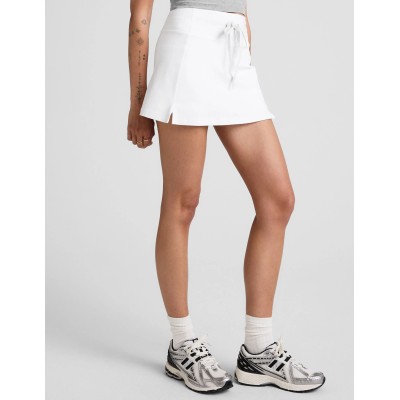 Adjustable waist slim fit tennis skorts with pockets high rise mini length sports skirts