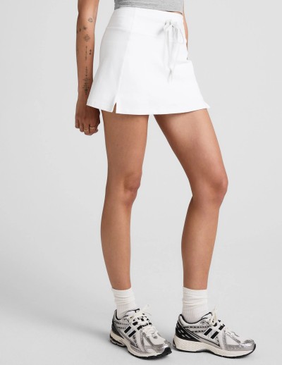 Adjustable waist slim fit tennis skorts with pockets high rise mini length sports skirts