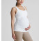 Women'a wide strap square neck side cinched maternity sports tank