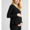 Women's crew neck long sleeve maternity t shirts breathable pregnant tees for women