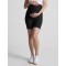 High waist maternity biker shorts with side pockets