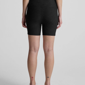 High waist maternity biker shorts with side pockets