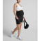 High waist maternity biker shorts with side pockets