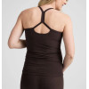 Scoop neck maternity tank with racerback side ruched super stretchy pregnant top