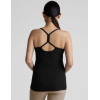 Scoop neck maternity tank with racerback side ruched super stretchy pregnant top