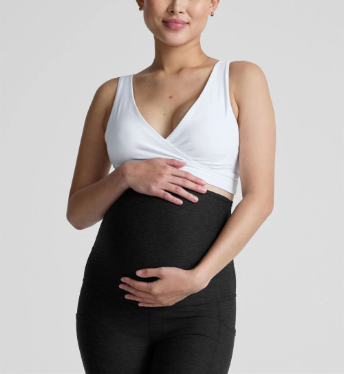 Women's V neck nursing bra with adjustable straps