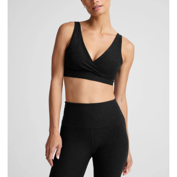 Women's V neck nursing bra with adjustable straps