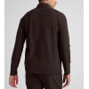 Men's long sleeve quarter zip sweatshirts with side pockets polo neck slim fit pullover