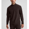 Men's long sleeve quarter zip sweatshirts with side pockets polo neck slim fit pullover