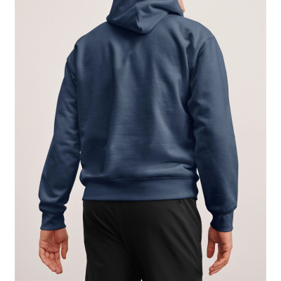 Men's new arrival brushed cotton fleece hooded sweatshirts with kangaroo pockets