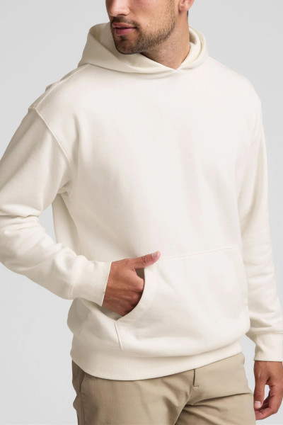Men's new arrival brushed cotton fleece hooded sweatshirts with kangaroo pockets