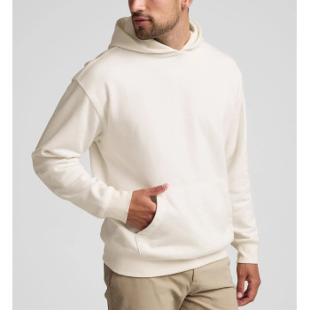 Men's new arrival brushed cotton fleece hooded sweatshirts with kangaroo pockets
