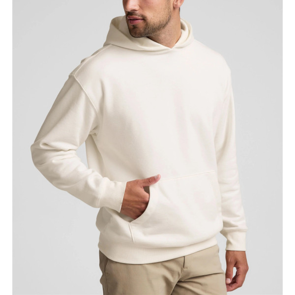 Men's new arrival brushed cotton fleece hooded sweatshirts with kangaroo pockets