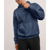 Men's new arrival brushed cotton fleece hooded sweatshirts with kangaroo pockets