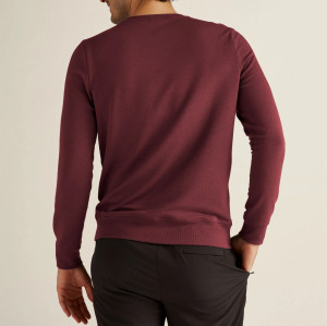 Crew neck slim fit cotton pullover men's classic sweatshirts