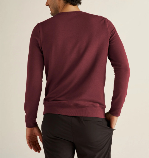 Crew neck slim fit cotton pullover men's classic sweatshirts