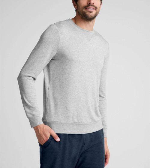 Crew neck slim fit cotton pullover men's classic sweatshirts