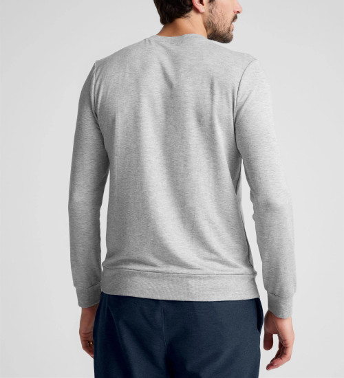 Crew neck slim fit cotton pullover men's classic sweatshirts