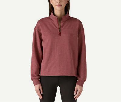Classic french terry athleisure sweatshirts women's drop shoulder pullover