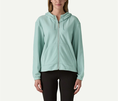 Women's winter full zip fleece hoodies with kangaroo pockets zipper up hooded jackets