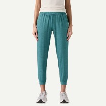 Women's elastic waist slim fit joggers with side pockets ankle length running sweatpants