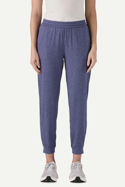 Women's elastic waist slim fit joggers with side pockets ankle length running sweatpants